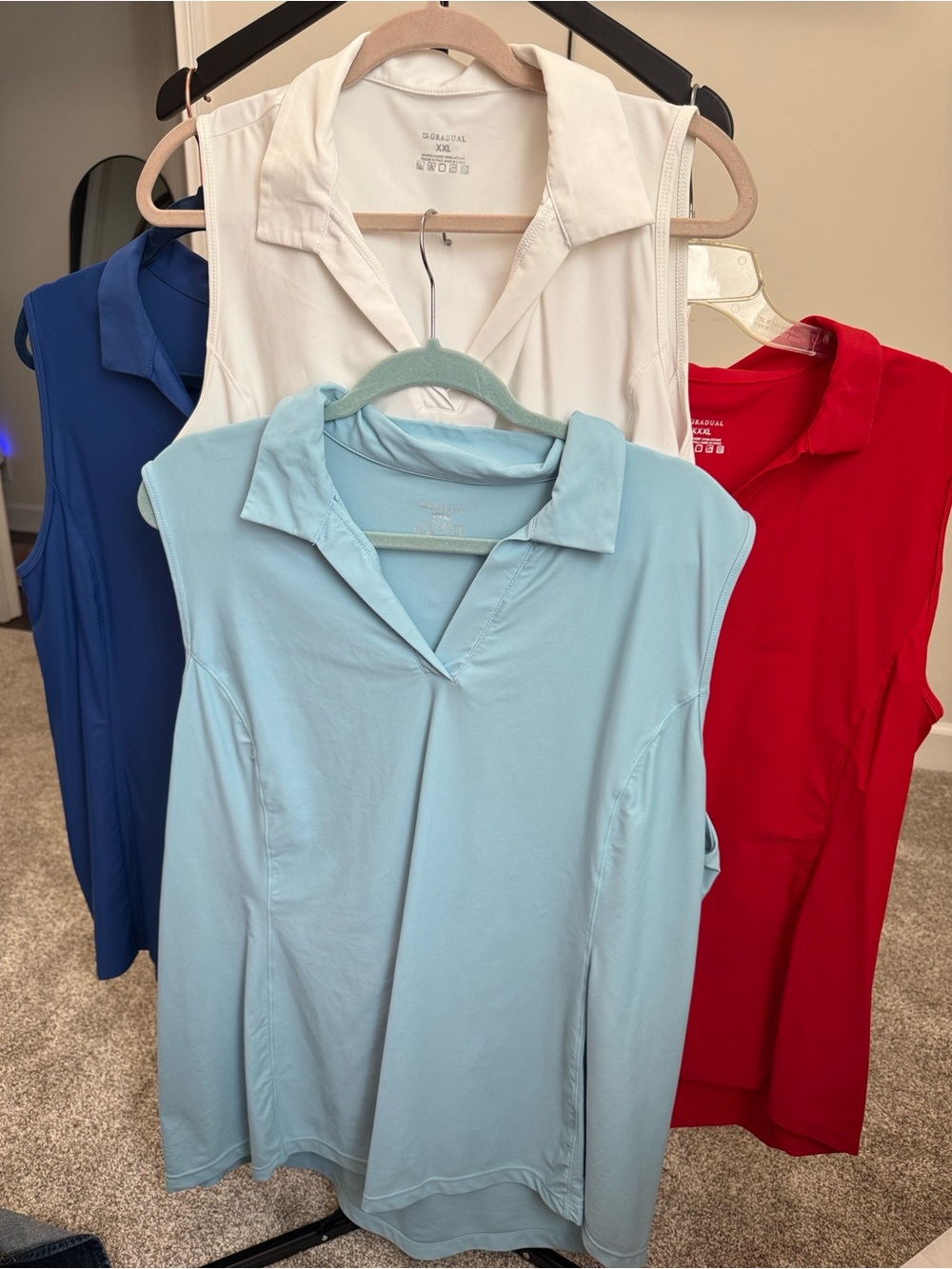 Sleeveless Golf Polo Tops Bundle XXL
